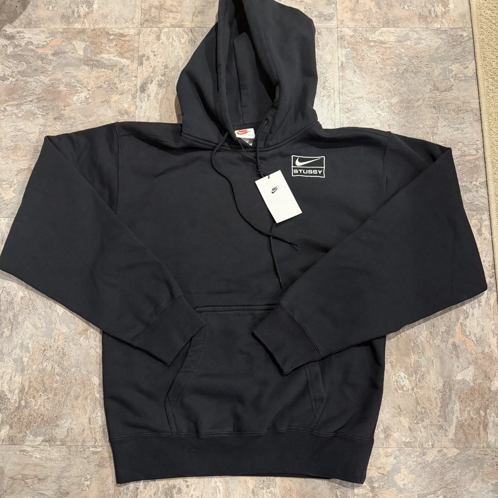 Nike x Stussy Men's Washed Hoodie Black Size XXS Apparel Collection - Picture 2 of 7